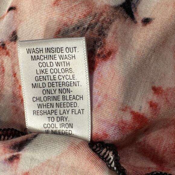 Simply Vera Vera Wang Large Top Floral Sleeveless V-Neck Stretch Hi-Low Hemline - Picture 8 of 8